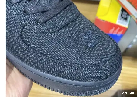 Black Stussy Nike Force Air Low 1 CZ9084-001 0609